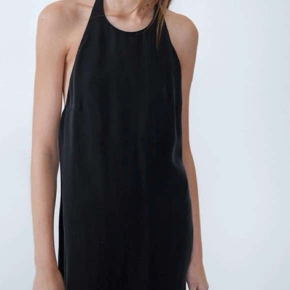 Zara Black Halter Dress - Picture 2 of 6